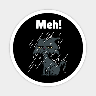 Classy Mood Cat - Meh Magnet